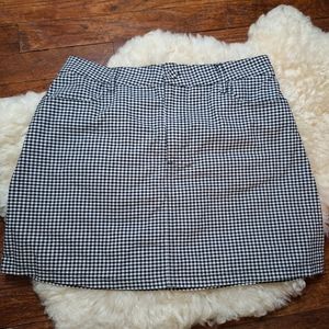 F21 Checkered Skirt